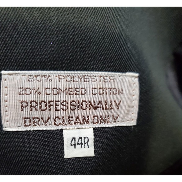 Vintage Christian Dior Monsieur Black Trench Coat 44R Men's Lined Belted Classic - Picture 10 of 11